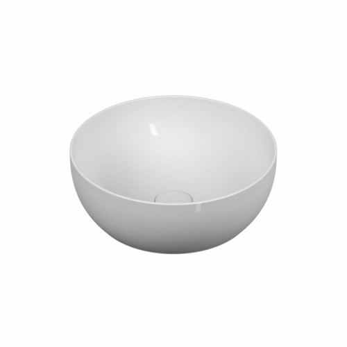 картинка Раковина, Vitra, Outline, ширина, мм-400, глубина, мм-400, высота, мм-145, тип установки-накладной (настольный), отверстия для смесителя-отсутствуют, без перелива, материал-керамика, вид грязеотталкивающего покрытия-VitrA Clean, в комплекте-керамическая к от магазина Сантехстрой
