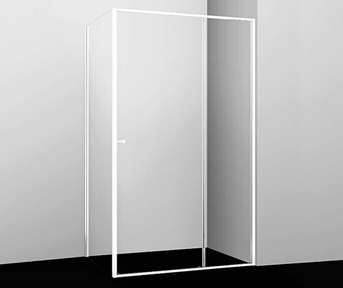 картинка Душевой уголок WasserKRAFT Rhin 100x90 44S22 профиль Белый стекло прозрачное от магазина Сантехстрой