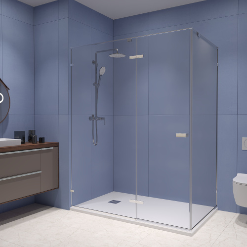 картинка Душевой уголок RGW SV-040 100* 90*200 профиль Хром стекло Прозрачное от магазина Сантехстрой