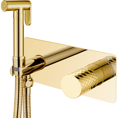 картинка Гигиенический душ со смесителем Boheme Stick 127-GG Золото от магазина Сантехстрой
