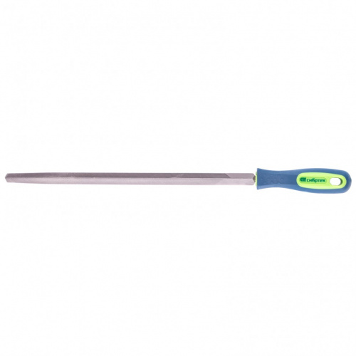 картинка Напильник, 300 мм, трехгранный, двухкомпонентная рукоятка, №2 Сибртех от магазина Сантехстрой