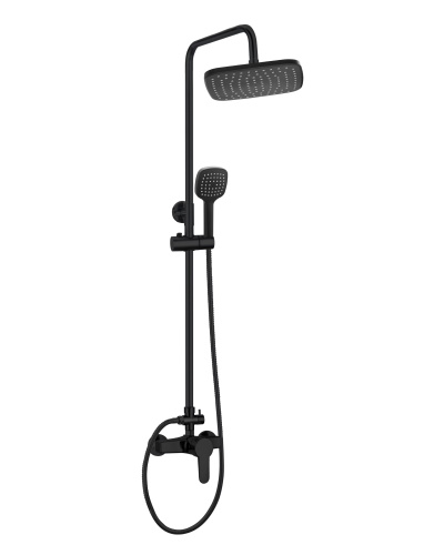 картинка OneLife P01-912b душевая система с смесителем для душа, черный от магазина Сантехстрой