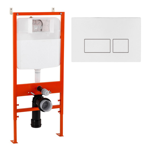 картинка Комплект 2 в 1 Система инсталляции для унитазов BelBagno BB026 с кнопкой смыва BB042BL от магазина Сантехстрой