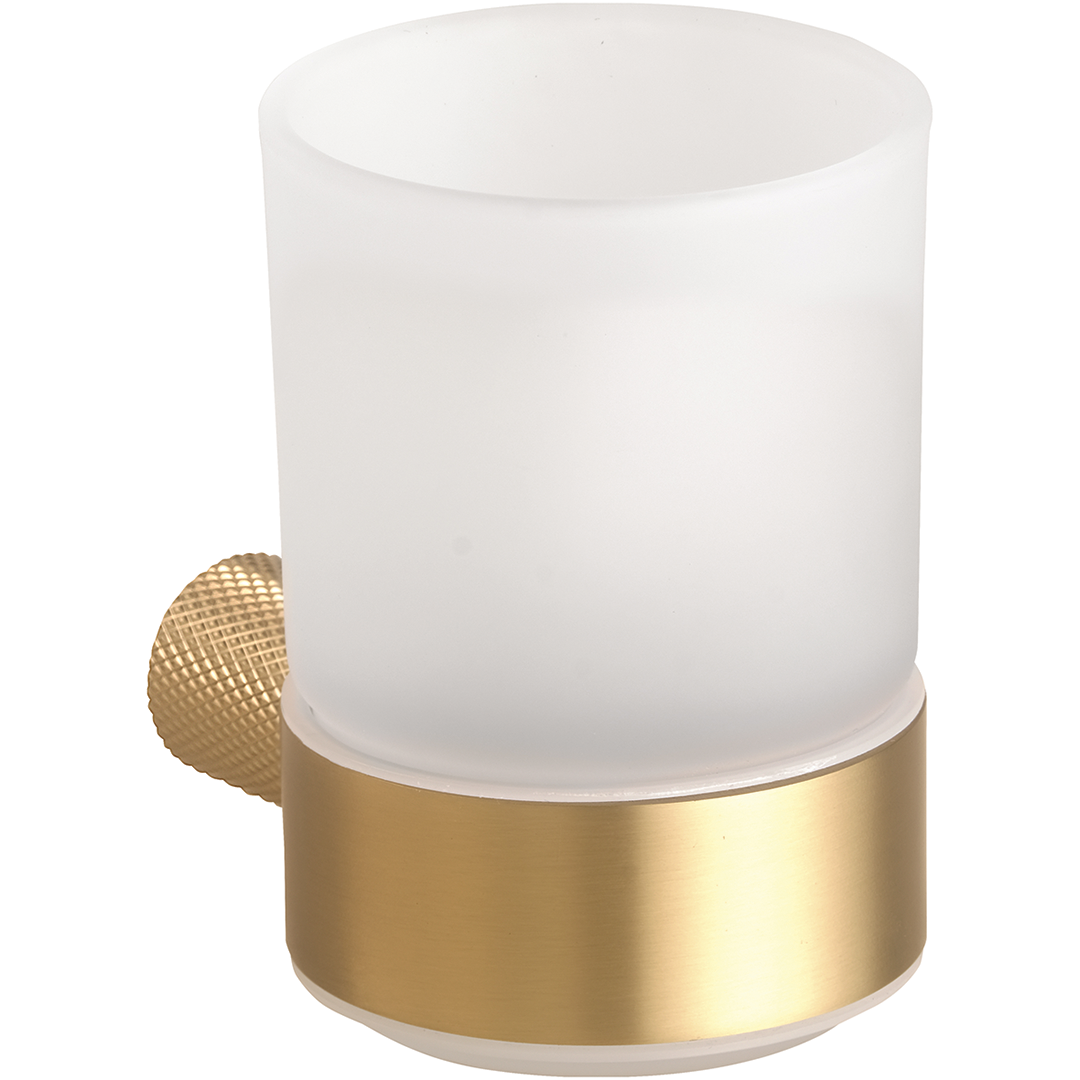 картинка AURIA Держатель для зубных щеток, матововое золото-шампань от магазина Сантехстрой