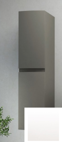 картинка Шкаф-пенал подвесной Cezares Moderno 44324 с 2 распашными дверцами 40 x 38 x 170 Bianco lucido от магазина Сантехстрой