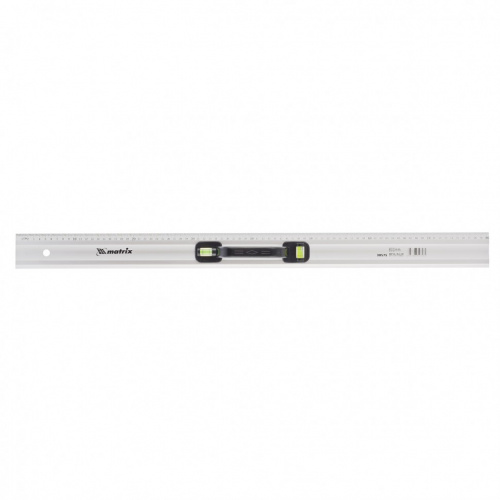 картинка Линейка-уровень, 800 мм, металлическая, пластмассовая ручка 2 глазка Matrix от магазина Сантехстрой