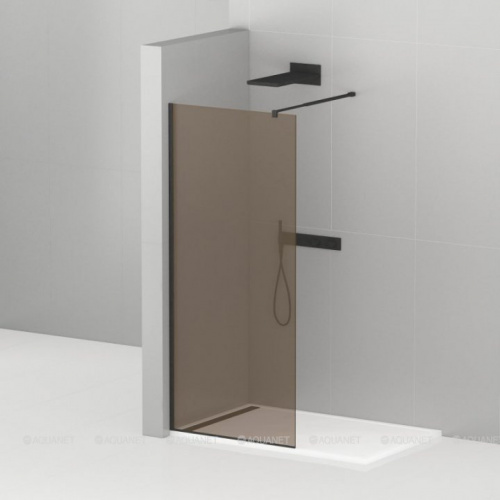 картинка Душевая перегородка Cezares Liberta 120x195 L-1-120-BR-NERO от магазина Сантехстрой