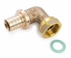 картинка Угольник-переходник, НГ, 20, 1/2", бронза (RX+) от магазина Сантехстрой