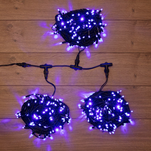 картинка Гирлянда LED ClipLight 24V,  3 нити по 20 м,  свечение с динамикой,  цвет диодов Синий от магазина Сантехстрой