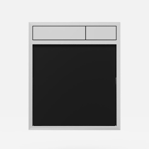 картинка SANIT Панель управления LIS(без подсветки), стекло черное/клавиши хром (Снято с производства!) от магазина Сантехстрой