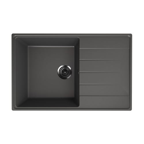 картинка Кухонная мойка Ulgran Quartz Prima 780-09, мокрый асфальт от магазина Сантехстрой