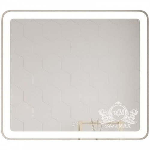 картинка Зеркало Art&Max am-lat-900-800-ds-f Белое от магазина Сантехстрой