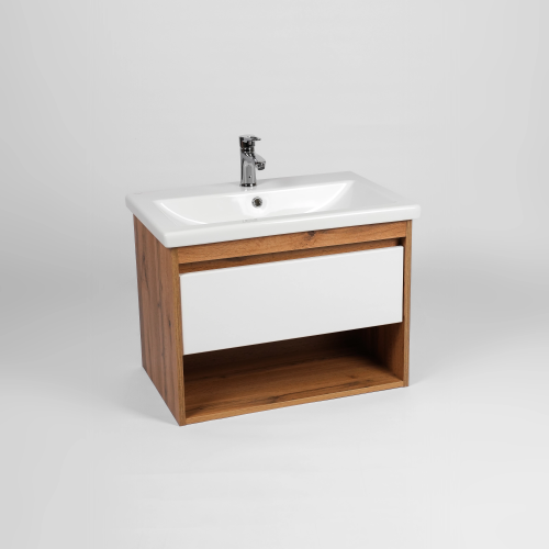 картинка Тумба VIANT "Бостон" COMO 60 1 ящик подвесная  430х560х500 (VBOS60CO-T1YP) от магазина Сантехстрой