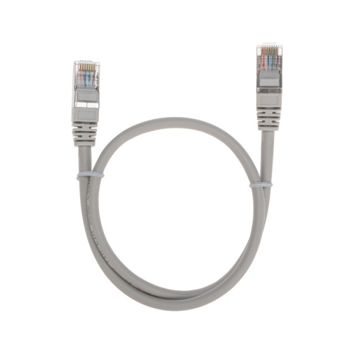 картинка Патч-корд F/UTP,  CAT 5e,  RJ45-RJ45, 26AWG, LSZH,  серый,  0,5м REXANT от магазина Сантехстрой