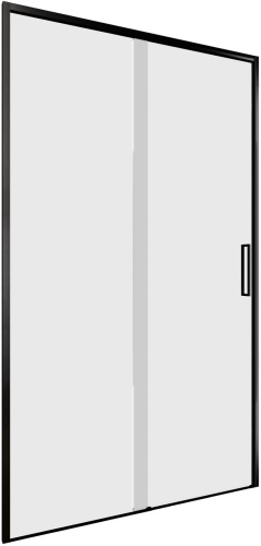 картинка AE65-N110-BT Pleasure Evo, Дверь в нишу 1100 мм, черн.анод./прозр. Easy Clean (312535) от магазина Сантехстрой