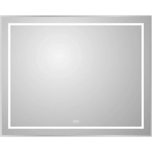 картинка Зеркало BelBagno Kraft SPC-KRAFT-1000-800-LED-TCH-WARM 100x80 см, с LED-подсветкой, сенсорным выключателем, антизапотеванием, алюминий от магазина Сантехстрой