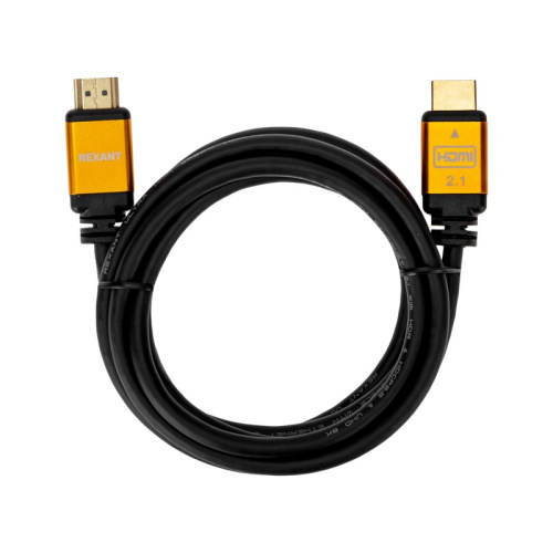 картинка Кабель REXANT HDMI - HDMI 2.1 длина 2 метра GOLD от магазина Сантехстрой