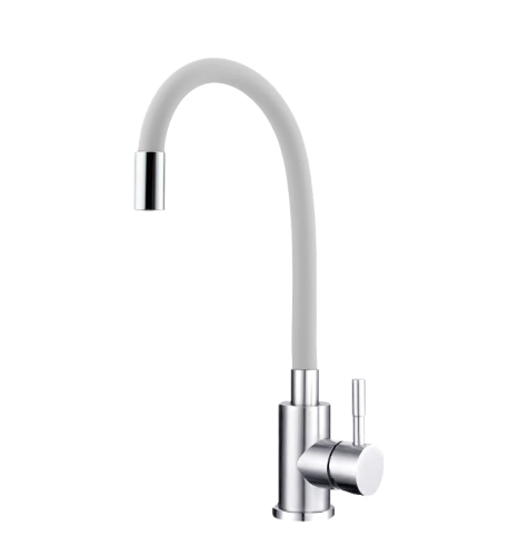 картинка Смеситель для кухни TSARSBERG гибкий излив белый (TSB-114-W003) тип См-МОЦБА от магазина Сантехстрой