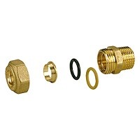 картинка Фитинг с наружной резьбой 1/2"x12, конусное соединение от магазина Сантехстрой