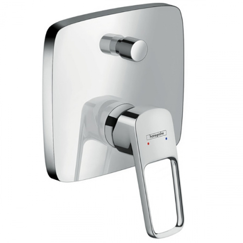 фотография смеситель для ванны с душем hansgrohe 71264000 хром