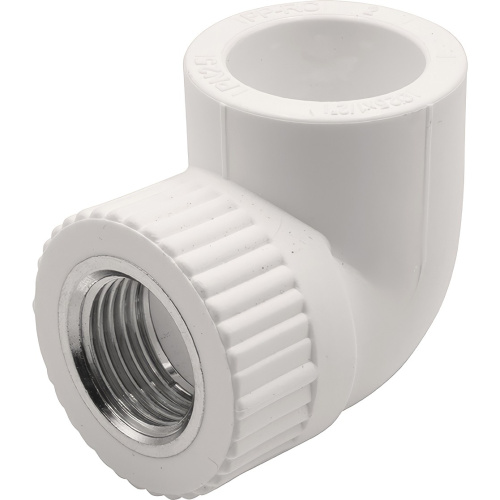картинка Угольник THERMOLIGHT комбинированный PP-R ВР 25х1/2quot; белый (20/160) от магазина Сантехстрой