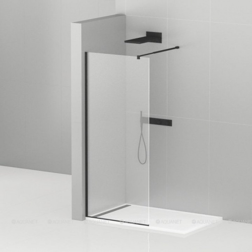картинка Душевая перегородка Cezares Liberta 105x195 L-1-105-C-NERO от магазина Сантехстрой