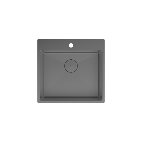 картинка Кухонная мойка Lemark JANGA 540 прямоугольная из нержавеющей стали цвет: графит (9936111) от магазина Сантехстрой