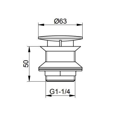 картинка Донный клапан Keuco 59904010000 хром от магазина Сантехстрой