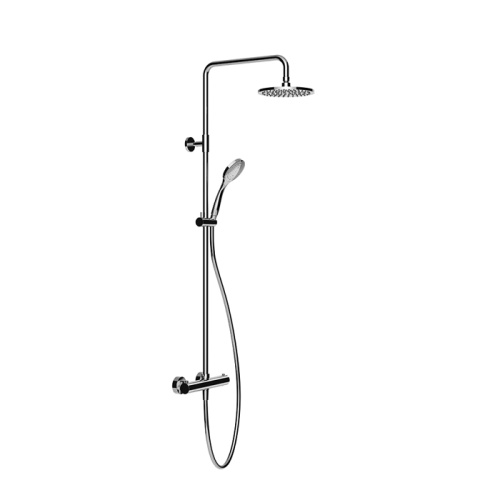 картинка Gessi Emporio Emporio shower Настенный смеситель-термостат, душевая головка, переключатель, штанга, шланг, душ, цвет: Chrome от магазина Сантехстрой