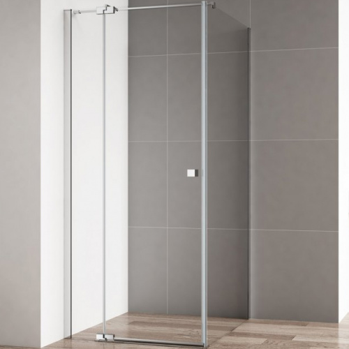 картинка Душевой уголок Cezares Valvola АH-1 100x80 профиль Хром стекло прозрачное от магазина Сантехстрой