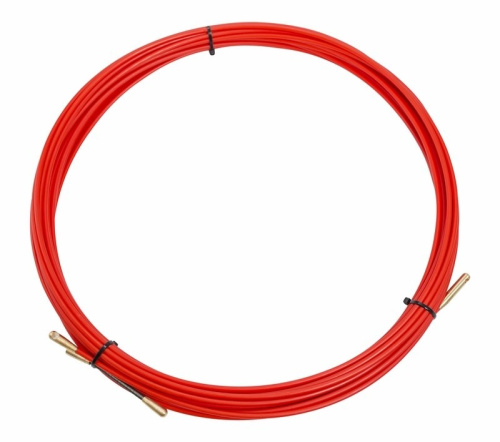 картинка Протяжка кабельная (мини УЗК в бухте),  стеклопруток,  d=3,5 мм,  15 м,  красная REXANT от магазина Сантехстрой