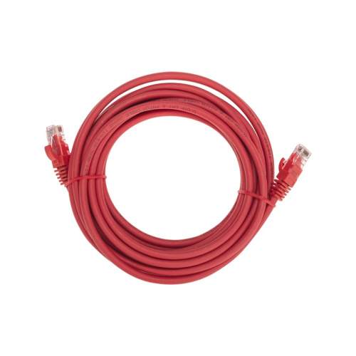 картинка Патч-корд U/UTP CAT 6, RJ45-RJ45, 26AWG, LSZH,  красный,  5м REXANT от магазина Сантехстрой