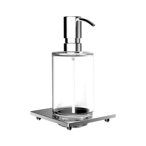 картинка EMCO Liaison Диспенсер для жидкого мыла, подвесной на рейлинг, стекло прозрачное,, цвет хром от магазина Сантехстрой