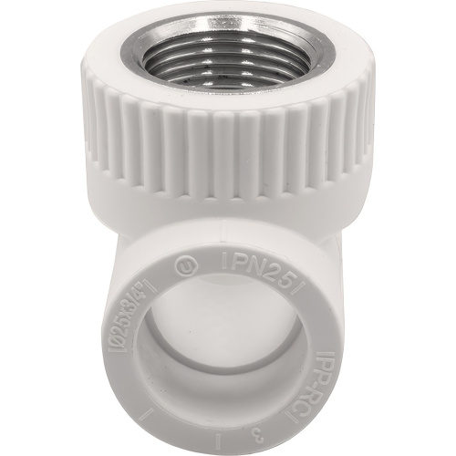 картинка Тройник THERMOLIGHT комбинированный PP-R ВР 25х3/4х25 белый (10/90) от магазина Сантехстрой