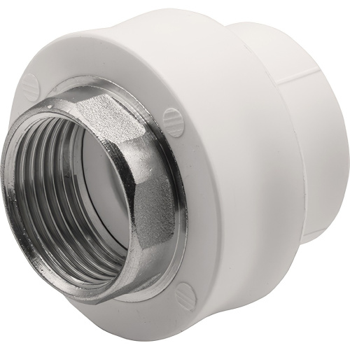 картинка Муфта THERMOLIGHT комбинированная PP-R ВР 32х1quot; под ключ белый (10/80) от магазина Сантехстрой