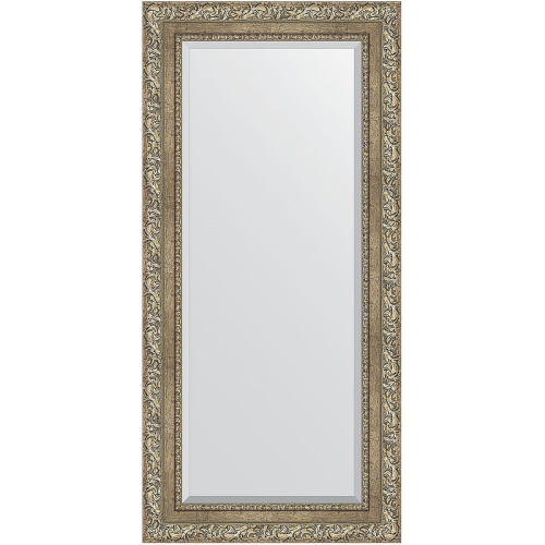 картинка Зеркало Evoform Exclusive 115х55 BY 3487 с фацетом в багетной раме - Виньетка античное серебро 85 мм от магазина Сантехстрой