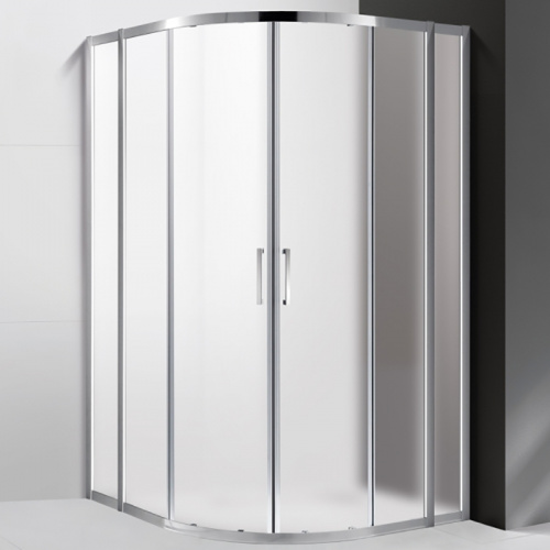 картинка Душевой уголок Cezares Molveno R-22 110х110 MOLVENO-R-22-90+20-P-Cr профиль Хром стекло рифленое от магазина Сантехстрой