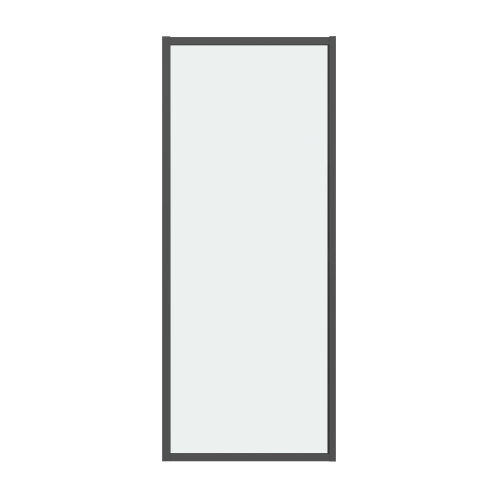 картинка Боковая стенка Grossman Style 200.K33.05.90.21.00 (90х195) черный матовый,стекло прозрачное, 1 место от магазина Сантехстрой