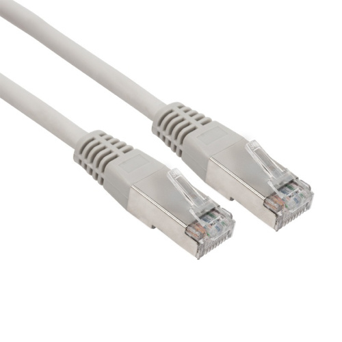 картинка Шнур коммутационный,  патч-корд F/UTP RJ45-RJ45, CAT 6, LSZH серый,  1м REXANT от магазина Сантехстрой