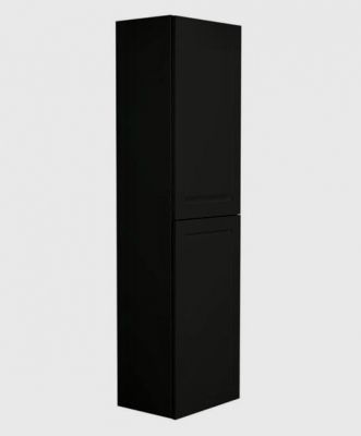 картинка PLATINO Шкаф подвесной с двумя распашными дверцами, Черный матовый , 400x300x1500, AM-Platino-1500-2A-SO-NM от магазина Сантехстрой