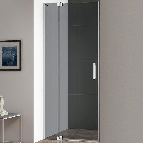 картинка Душевая дверь Cezares Slider 80 SLIDER-B-1-70/80-GRIGIO-Cr профиль Хром стекло серое от магазина Сантехстрой