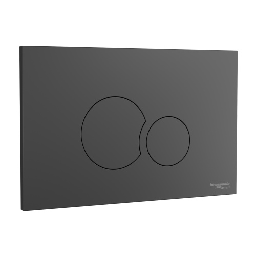картинка Кнопка смыва IDROSPANIA BELEN 24.6хх15.8 для инсталляции, пластик, цвет Черный матовый (30364) от магазина Сантехстрой