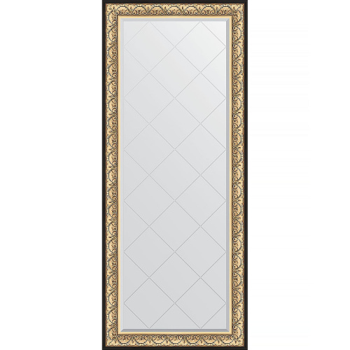 картинка Зеркало Evoform Exclusive-G Floor 205х85 BY 6333 с гравировкой в багетной раме - Барокко золото 106 мм от магазина Сантехстрой