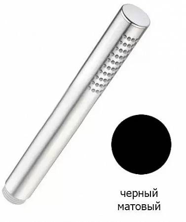 картинка Душевой гарнитур Cezares CZR-DEFA2-NOP с штуцером и держателем,  цвет черный матовый от магазина Сантехстрой