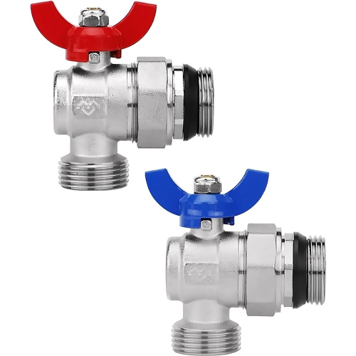 картинка Кран шаровой VARMEGA, НР 1quot;x1quot;, с разъемным соединением, для коллектор. групп, комплект_2 шт от магазина Сантехстрой
