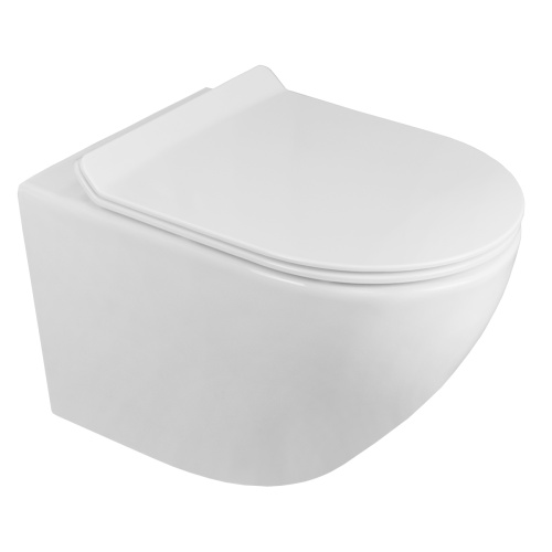 картинка Унитаз подвесной Azario Grado 490х370х360 безободковый с быстросъемным сиденьем микролифт (AZ-0046 -N) от магазина Сантехстрой