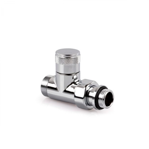 картинка Прямой запорный вентиль SR Rubinetterie Tondera 1/2"х3/4" E, цвет хром от магазина Сантехстрой
