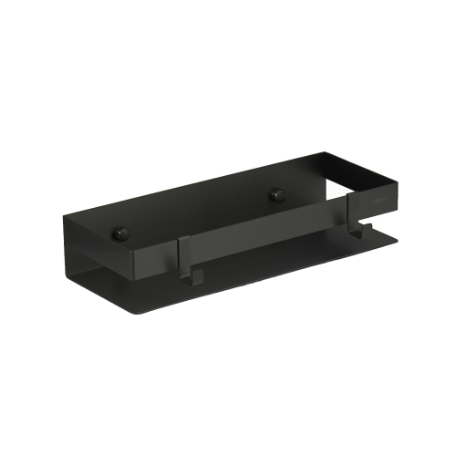 картинка Полка для душа прямая Lemark SHELF LINE 300 мм из нерж. стали с крючками, черный (9772050) от магазина Сантехстрой