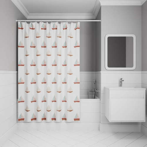 картинка Штора для ванной IDDIS 200x180 см, Полиэстер (BO01P18i11) от магазина Сантехстрой