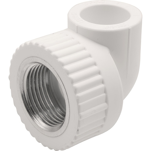 картинка Угольник THERMOLIGHT комбинированный PP-R ВР 20х3/4quot; белый (20/180) от магазина Сантехстрой
